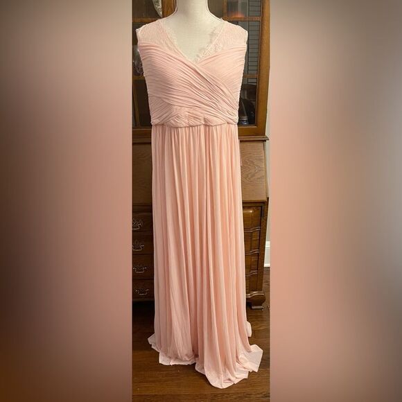 ANTHROPOLOGIE - BHLDN Fleur blush Dress size 26 - Picture 6 of 8